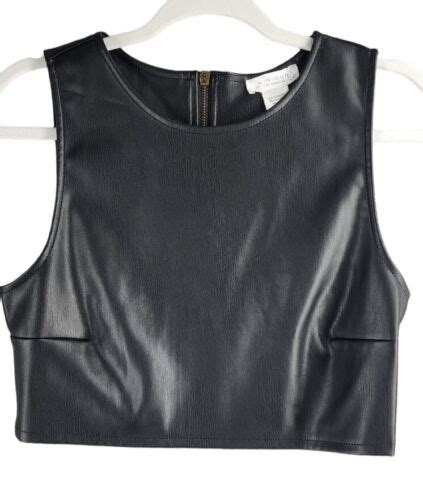 Shop the Kirious LA Faux Leather Top - Edgy and Chic
